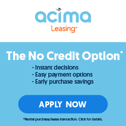 An ad for acima leasing that says 