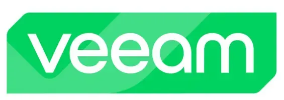 Logotipo verde de Veeam sobre fondo blanco