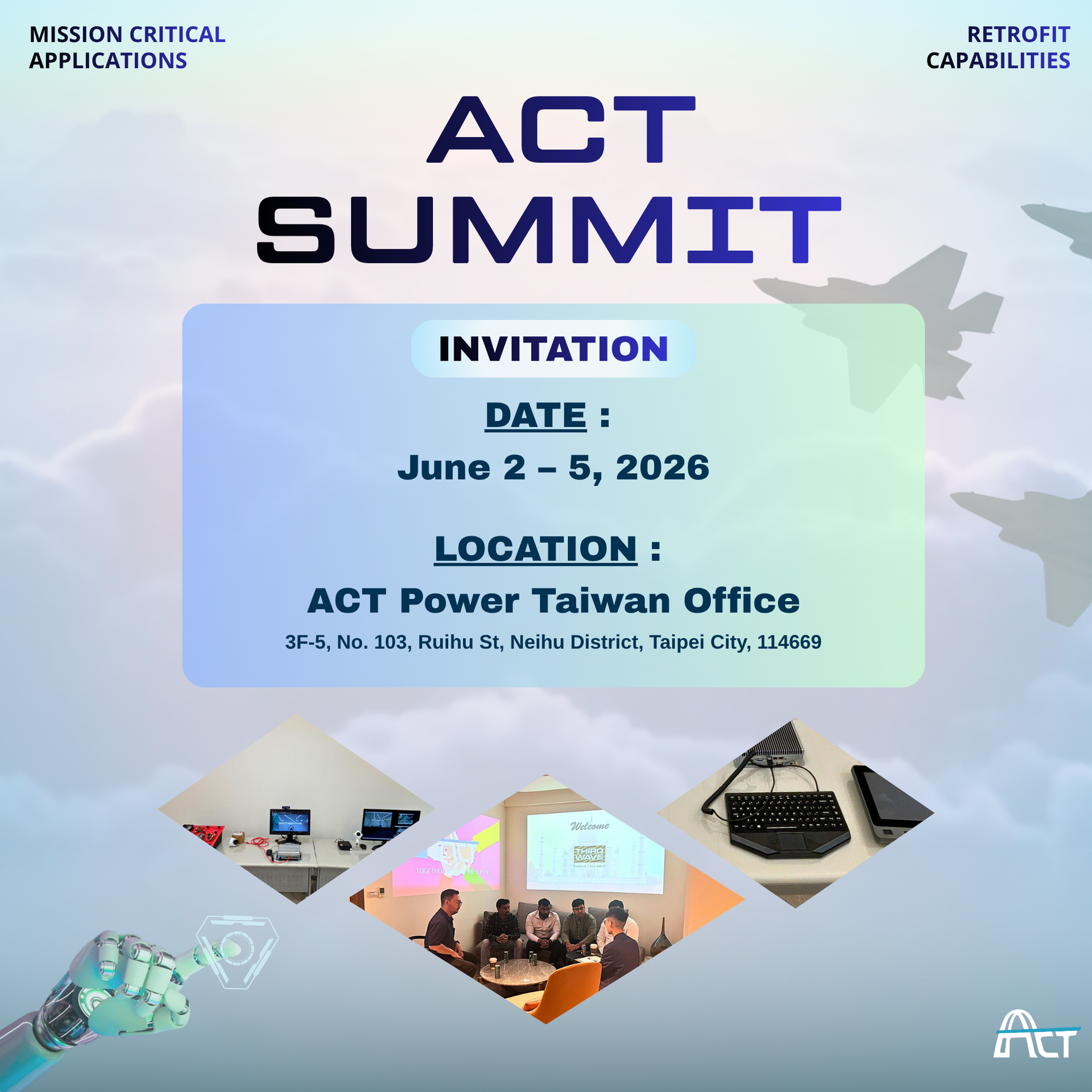 Announcement: ACT POWER’s Exclusive One-on-One Client Hosting Event