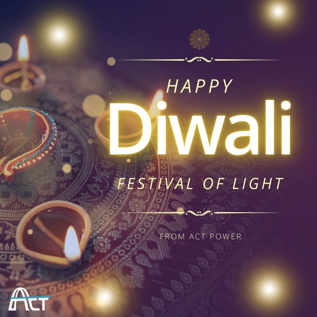 ACT POWER wishing happy diwali festival of light