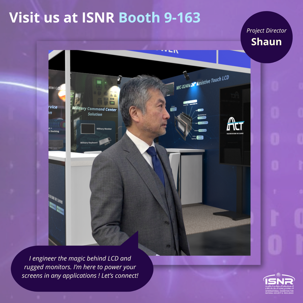 ACT POWER Meet Shaun at ISNR: Our Project Director!