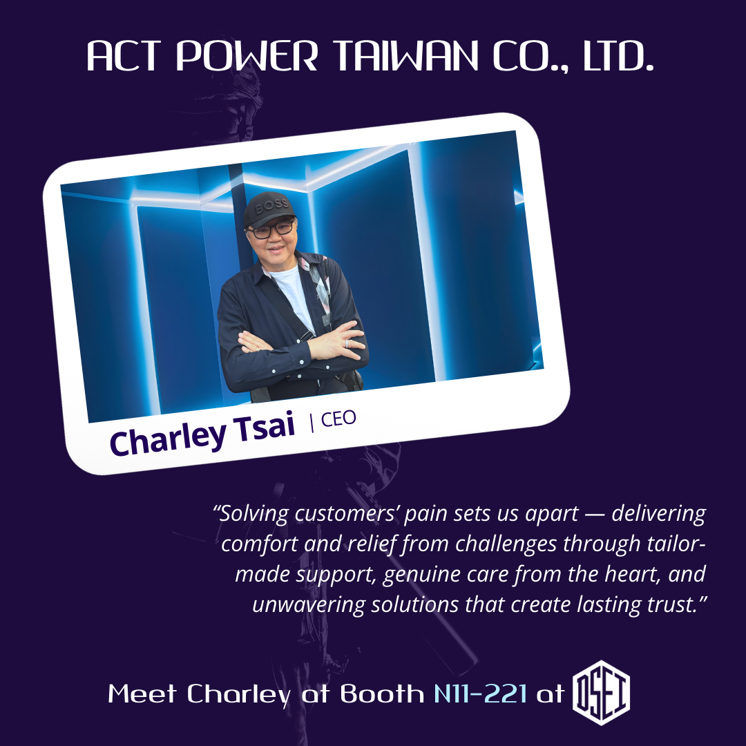 Meet ACT POWER team - Charley ahead for DSEI 2025!