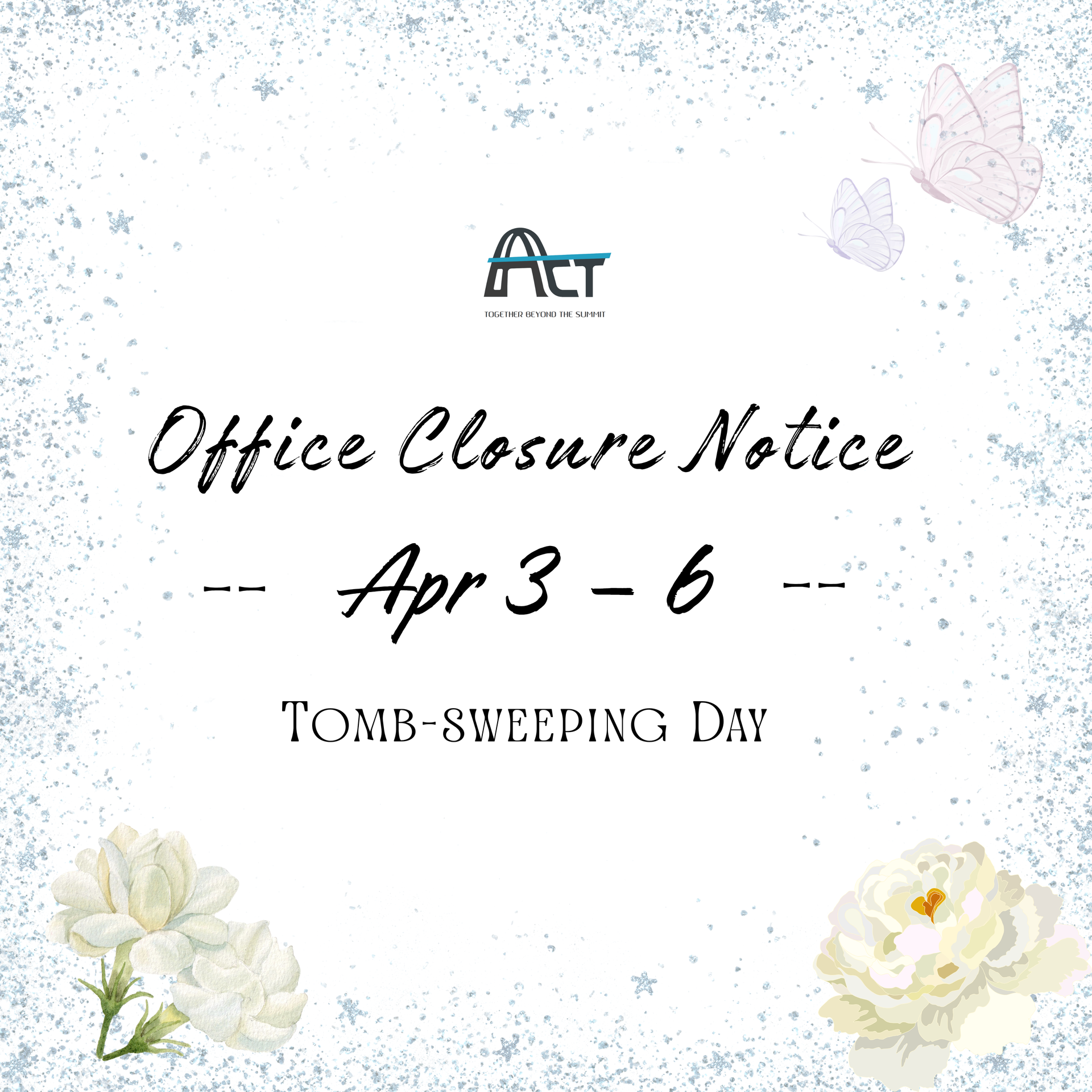 ACT POWER 228 holiday office close notice