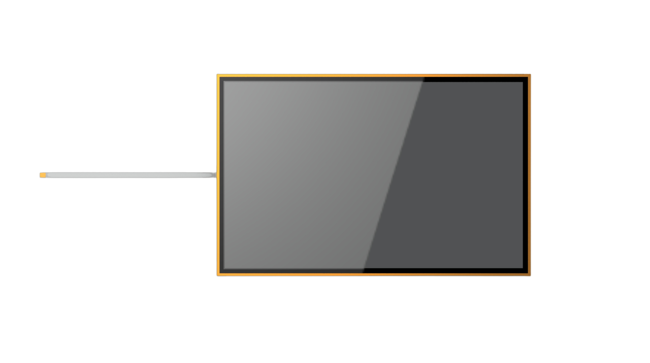 ACT POWER MIC-D2407- 24” Resistive Touch LCD Module with EMI Mesh & Optical Bonding