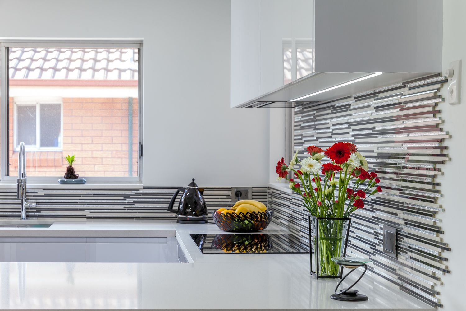 Modern Kitchen With White Countertops — PKJ Design in Unanderra, NSW