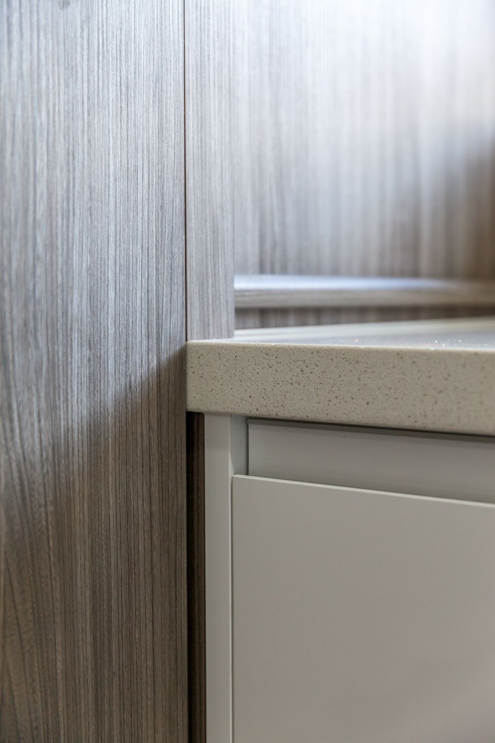Close-up of a Beige Countertop — PKJ Design in Unanderra, NSW