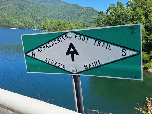 A sign for the appalachian foot trail.