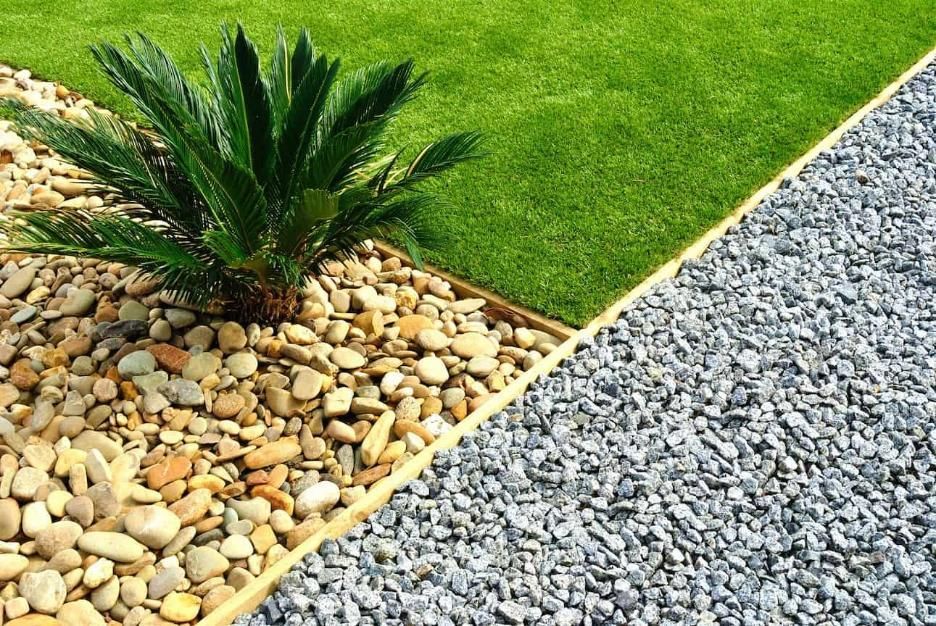 There Is a Plant in The Middle of A Rock Garden — Hillery Group in Bowen, QLD