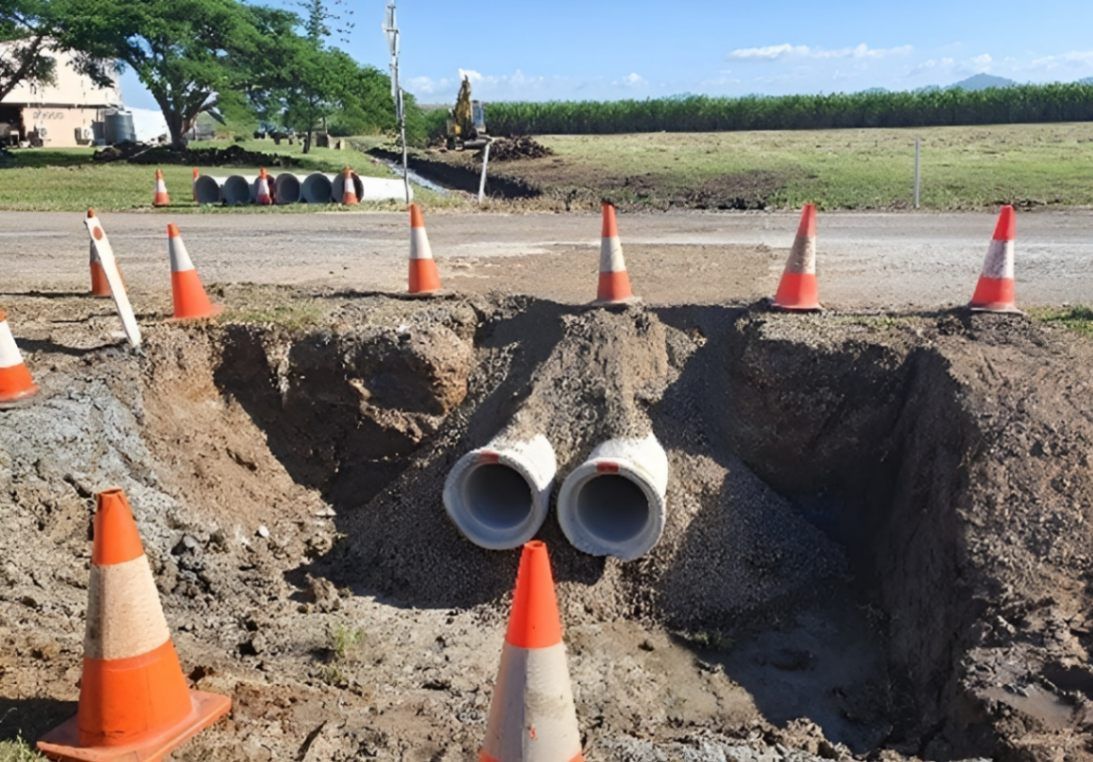 Drainage Under Construction — Hillery Group in Bowen, QLD