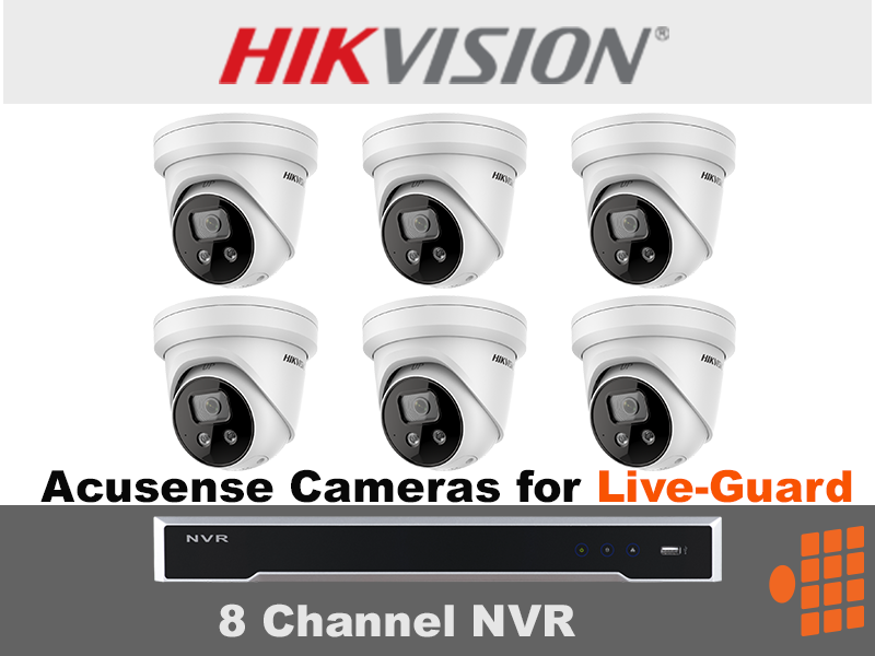 A picture of a hikvision 8 channel nvr system