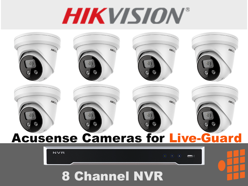 A picture of a hikvision 8 channel nvr system