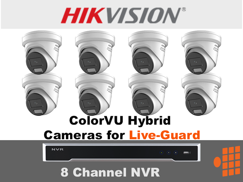 A picture of a hikvision 8 channel nvr system