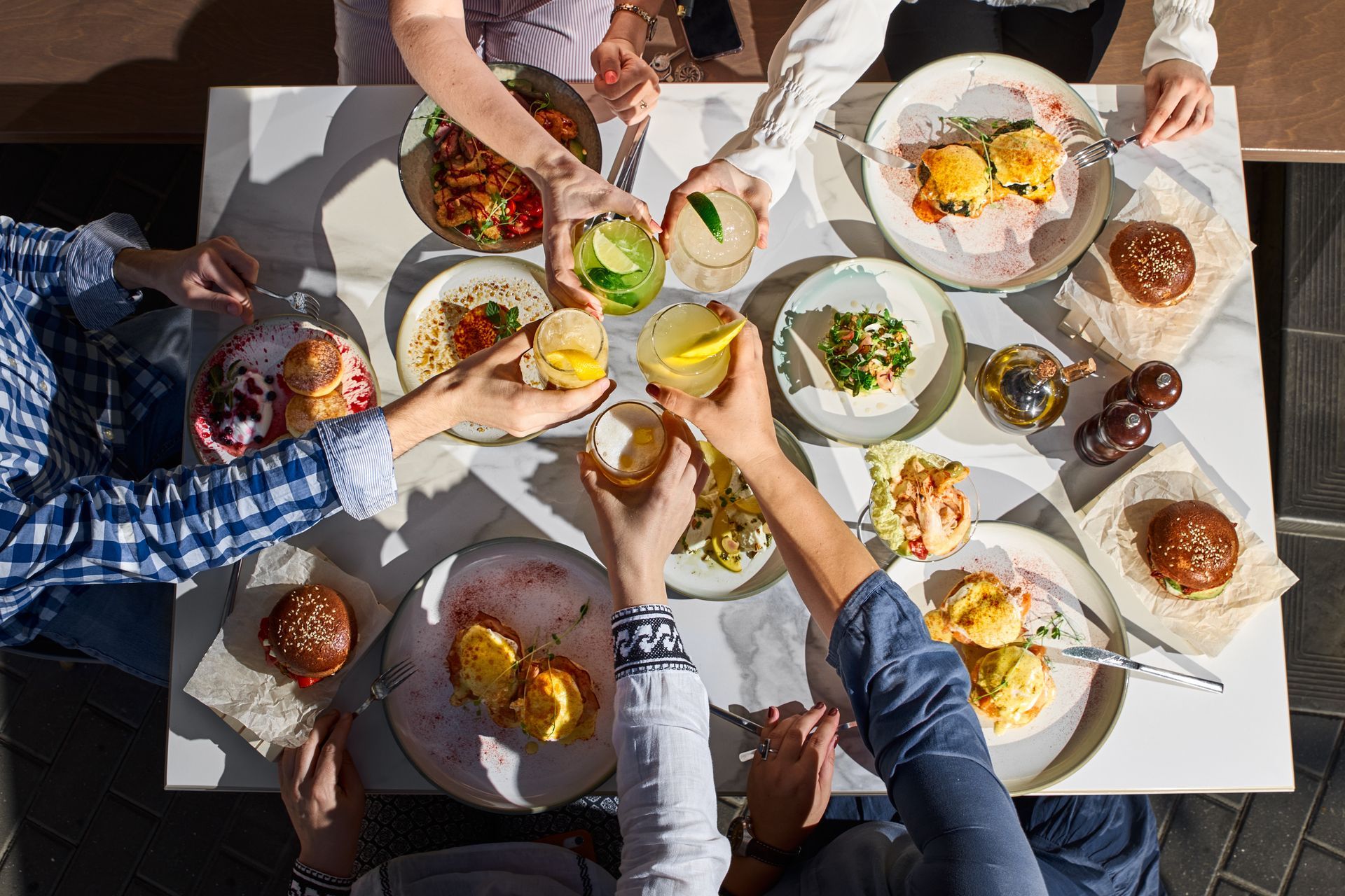Photo of dinner plates at the restaurant