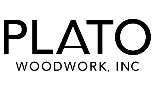 PLATO WOODWORK, INC. logo in black text on a white background