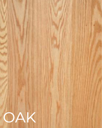Oak wood grain texture with the word “OAK” in the bottom left.