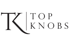 Top Knobs logo in black serif text on a white background