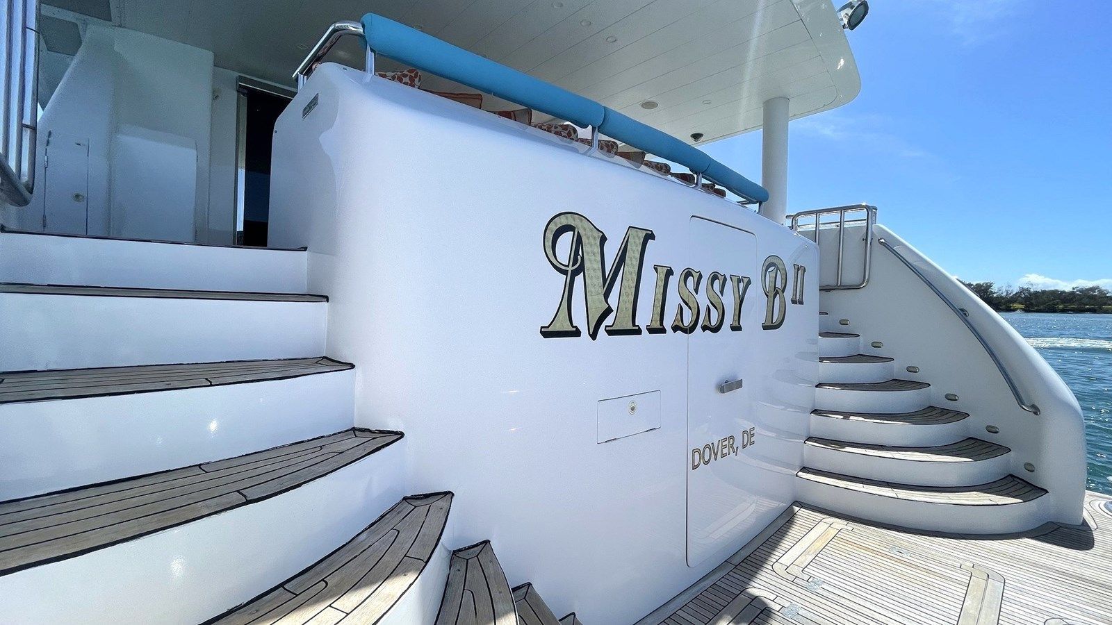 A White Boat With the Name 'Missy B' on the Side — Baran Yachting in Tin Can Bay, QLD