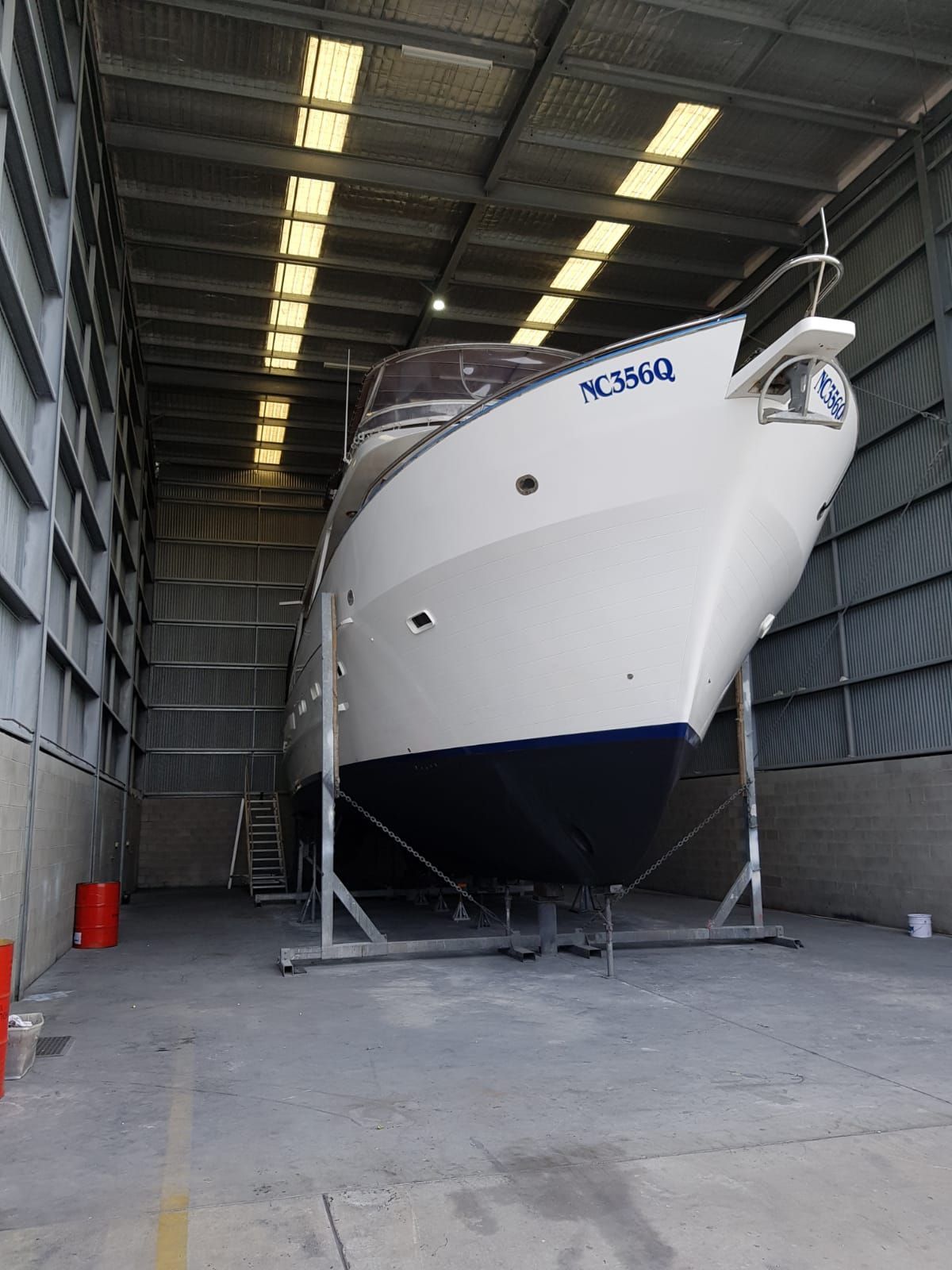 A Boat With the Name Scavo on the Side of It — Baran Yachting in Noosa Heads, QLD