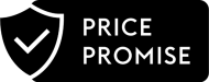 Black badge with a white shield and checkmark. Text reads