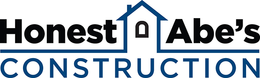 The logo for honest abe 's construction has a house on it.