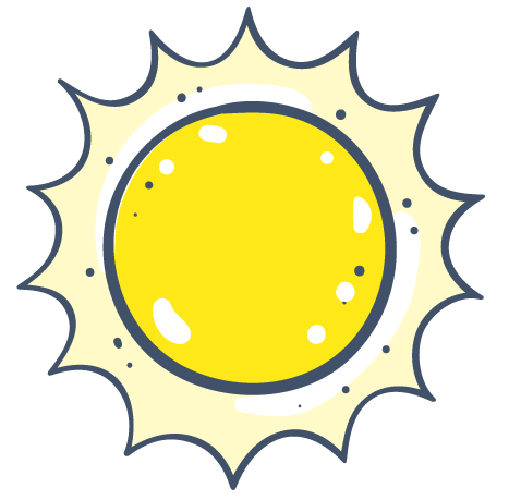 Sonne hinter Wolken