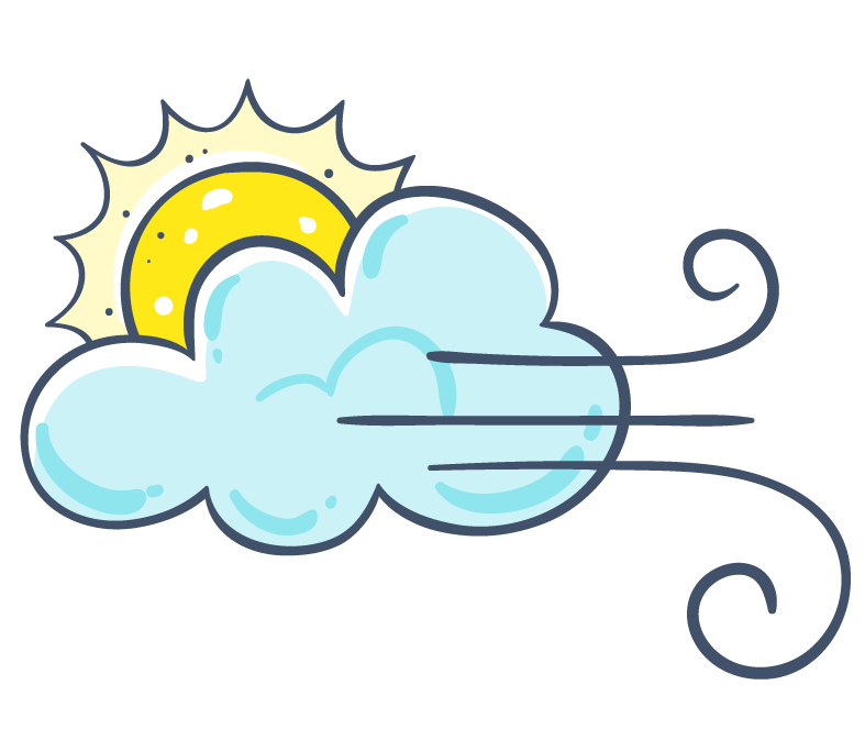 Sonne hinter Wolken