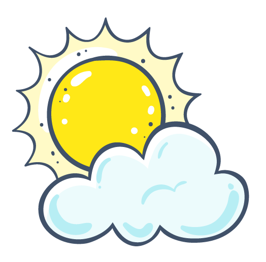 Sonne hinter Wolken