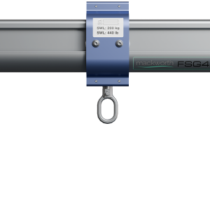 Mackworth FSG gantry trolley that carries the portable lift