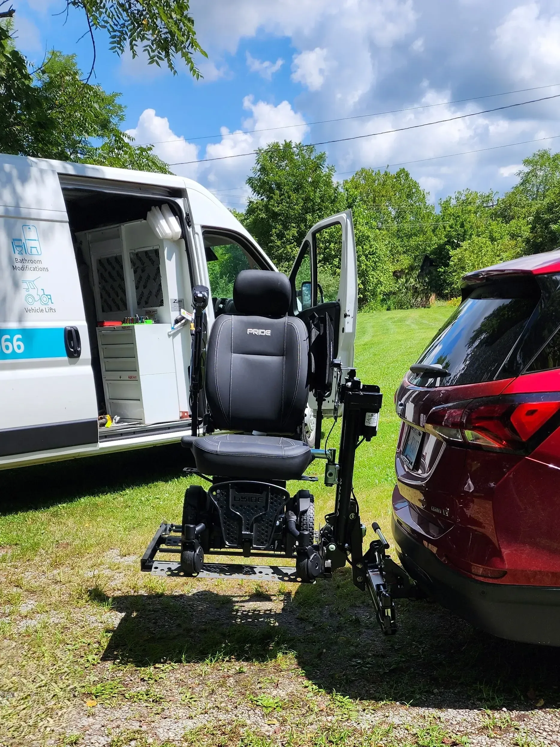 Automobile lift installation