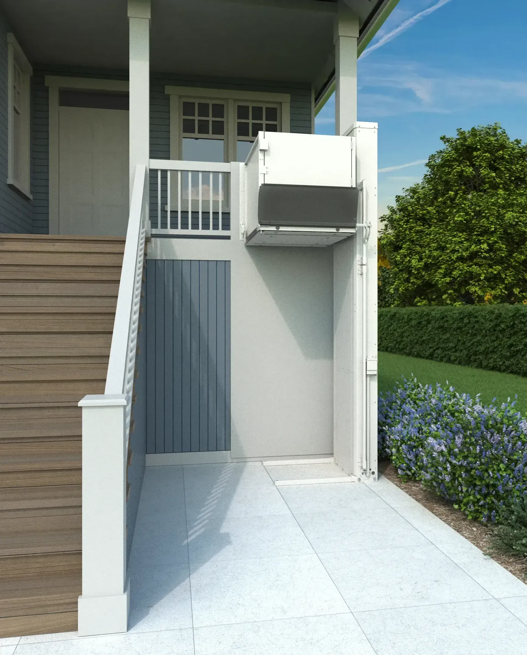 Vertical platform wheelchair lift
