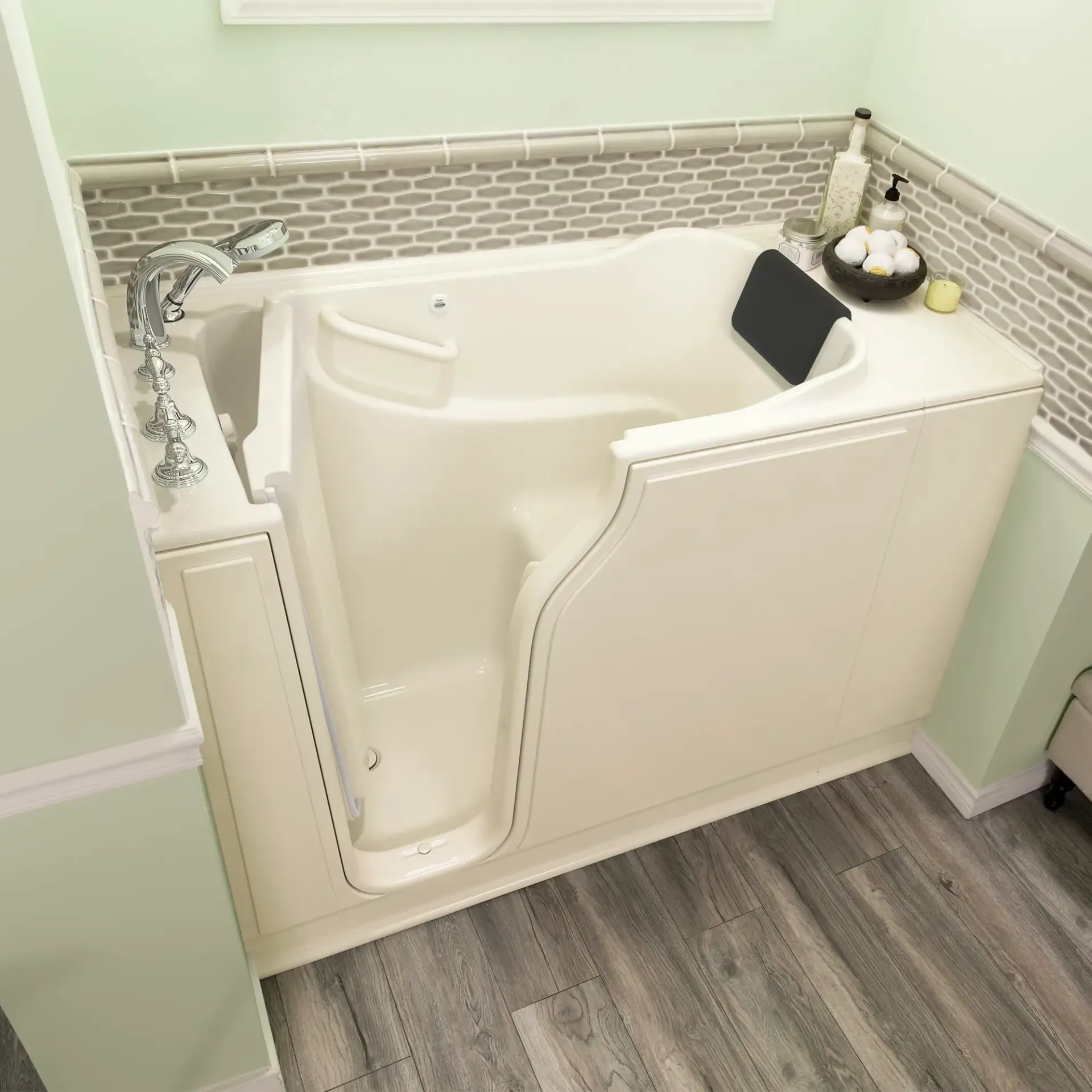 Walk-in tub installed by Altamira in Indianapolis