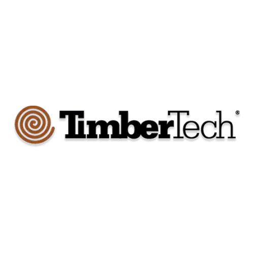 TimberTech logo with a brown swirl and black text on a white background.