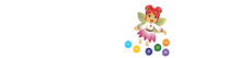 The Satori Kid Club Logo in colors Purple Orange and Blue Showing the Energy Fairy Aditha and Her Friends