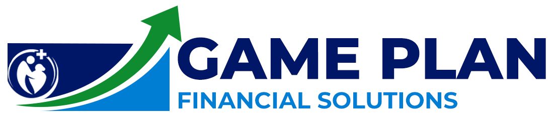 Game Plan Financial Solutions logo with green arrow and blue text on white background