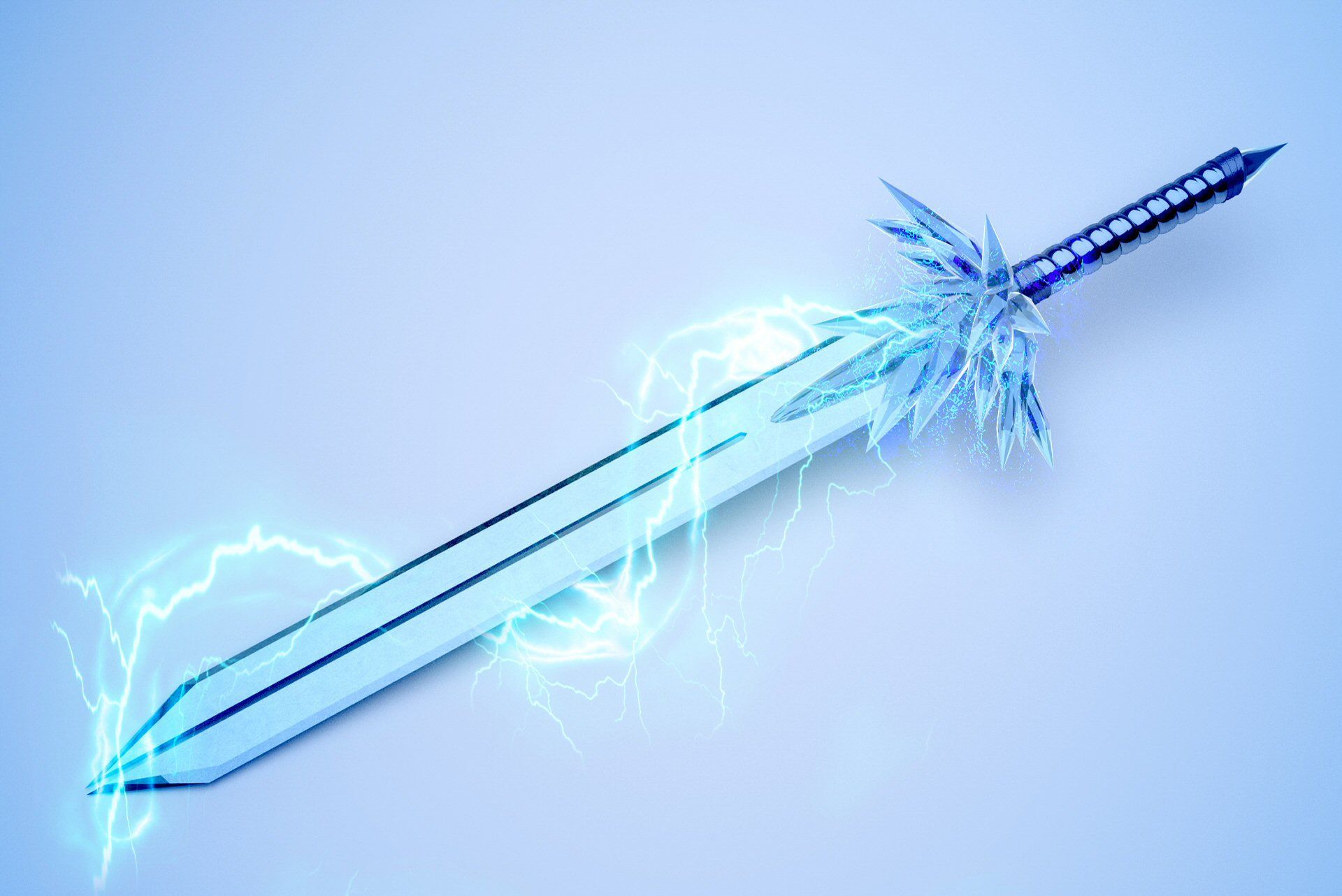 Archangel Michael's Blue Flaming Sword of Protection against negativity, freedom from fear. Live through love, trust, faith and belief. Cutting Cords, Removing energy attachments, forms, negative beliefs.