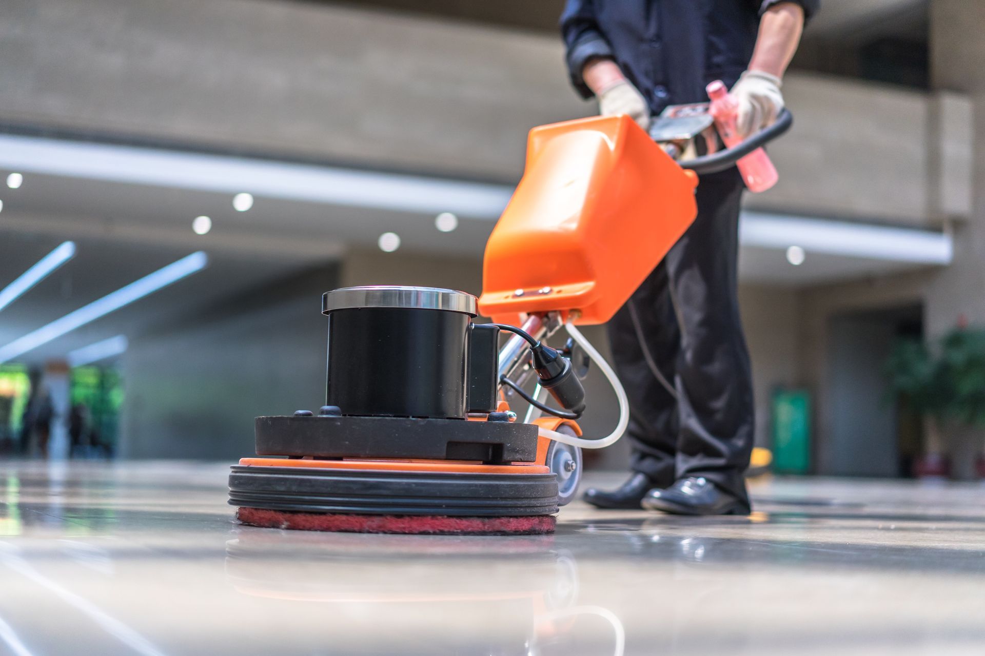 Floor Buffing — Fresno, CA — The Janitorial Company