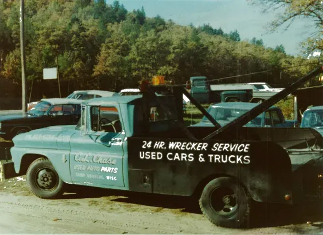 C.L. Chase Blue Towing Truck — Camp Douglas, WI — C. L. Chase 24 Hour Towing & Recovery