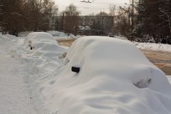 Cars Covered In Snow — Camp Douglas, WI — C. L. Chase 24 Hour Towing & Recovery Cars Covered In Snow — Camp Douglas, WI — C. L. Chase 24 Hour Towing & Recovery