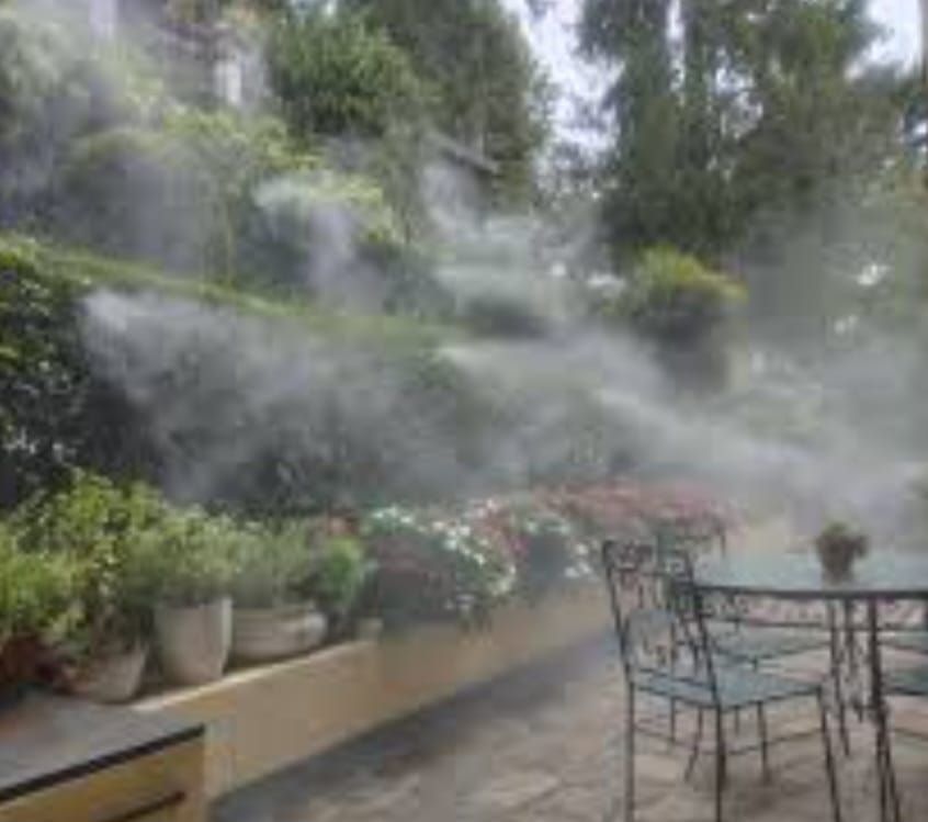 impianto antizanzare in funzione