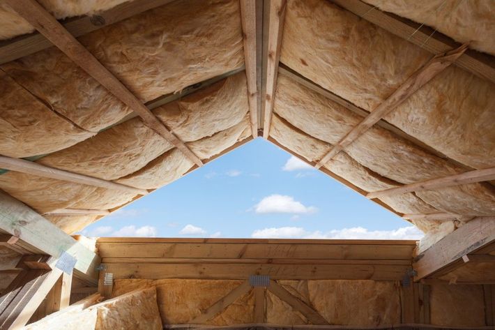Roof View of house under construction