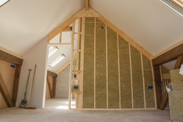 Bedroom Insulation beginning photo