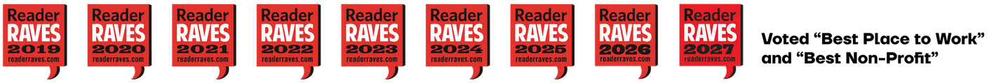 Picture that reads Reader Raves winners of 