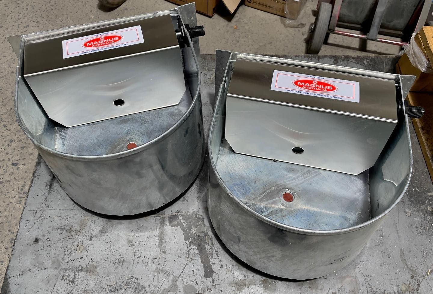 handmade water container made from steel