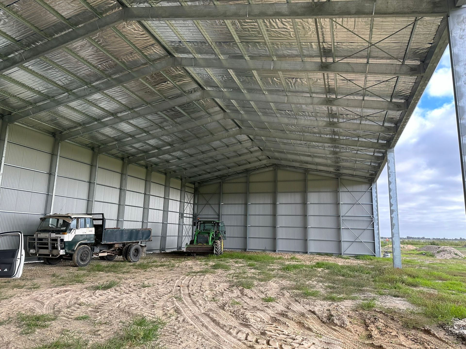 Truck in a Shed