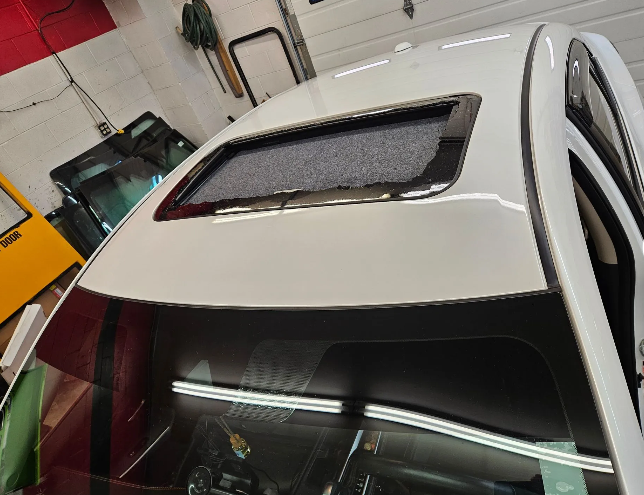 Before sunroof repair in Boone, NC