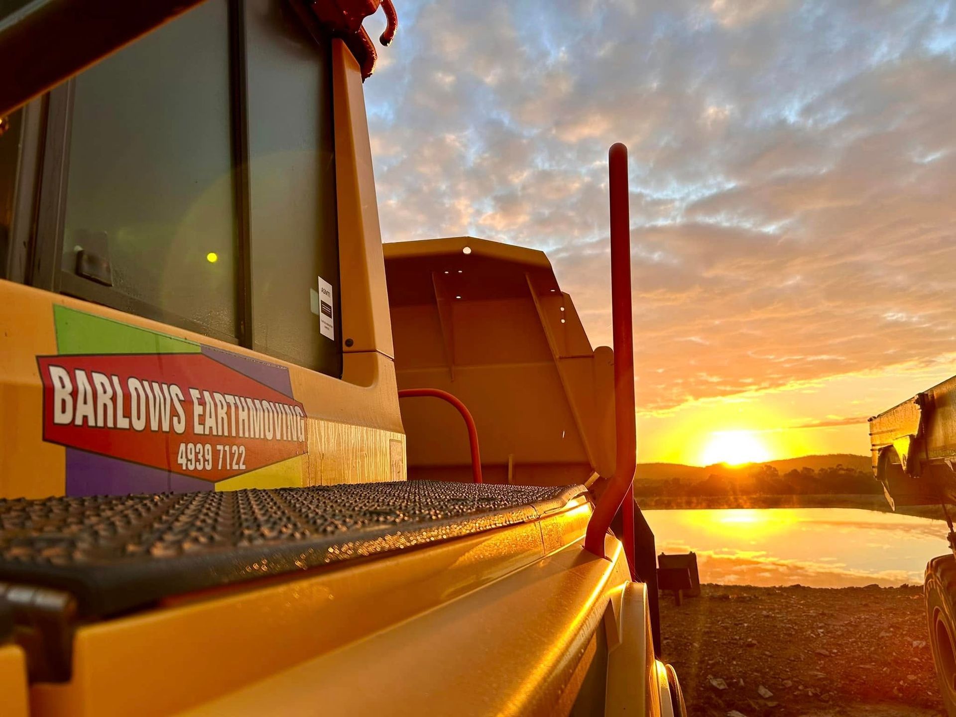 Yellow Dump Truck with