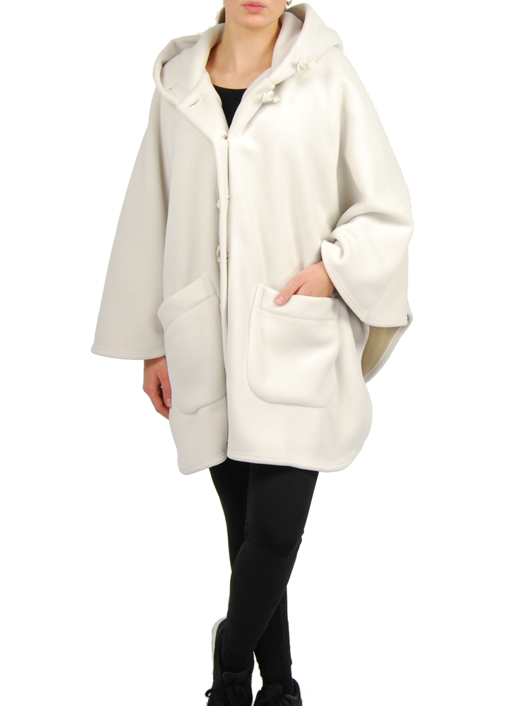Poncho cape met capuchon