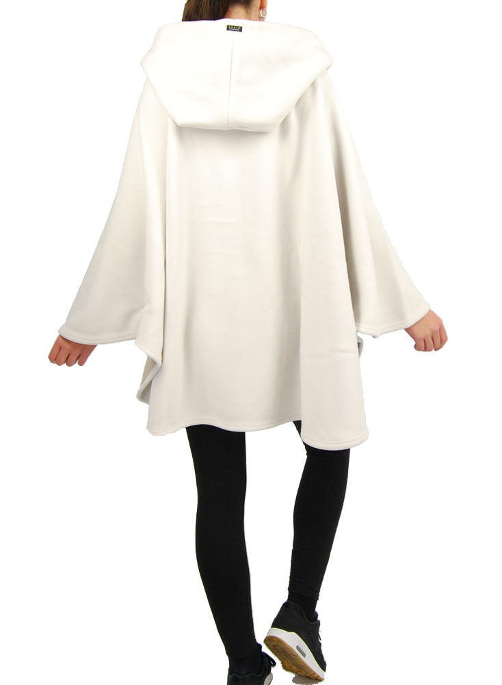 Poncho cape met capuchon