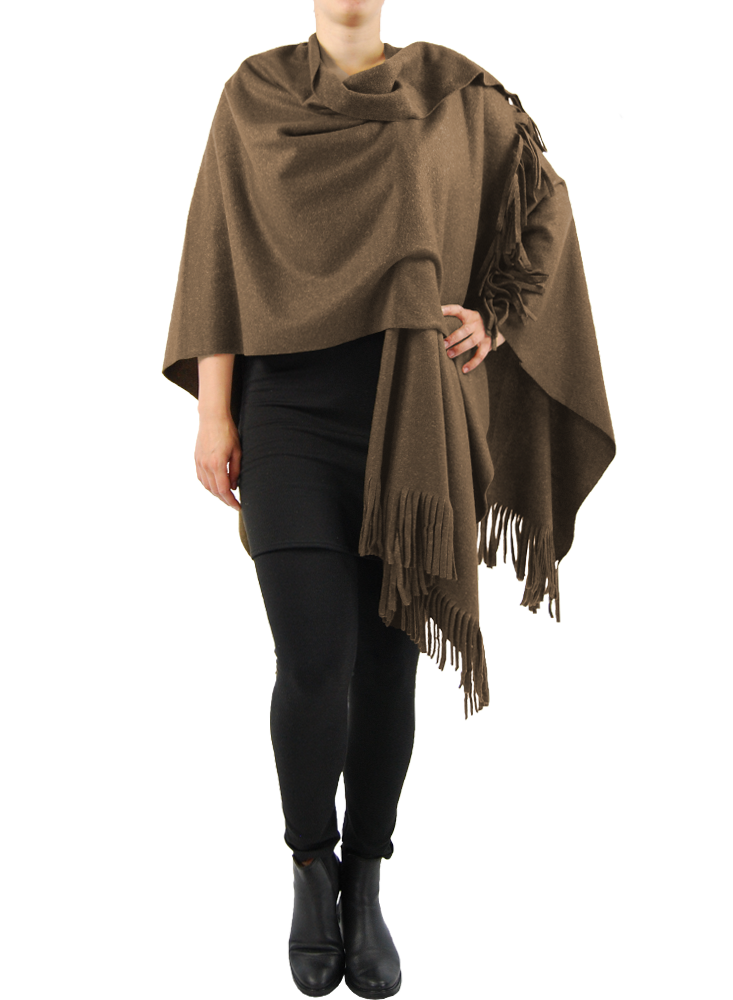 Poncho fleece mêlee