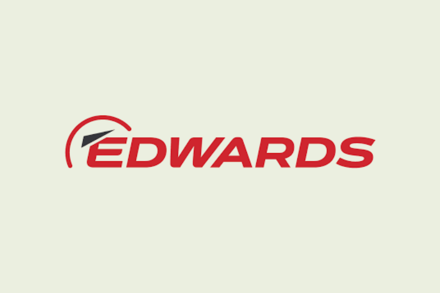 Red Edwards logo in red text on a light background